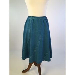 Soft Surroundings Womens Skirt Medium Blue B48-06Z